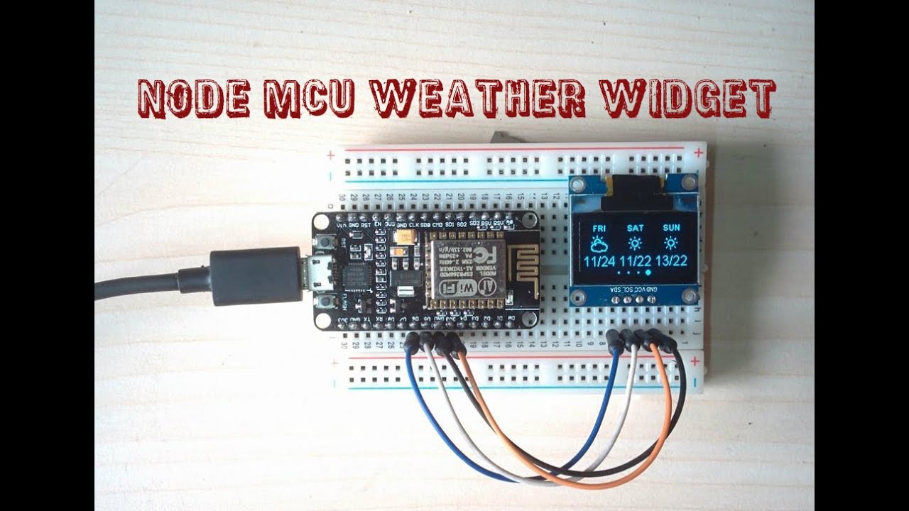 NodeMCU Weather Widget