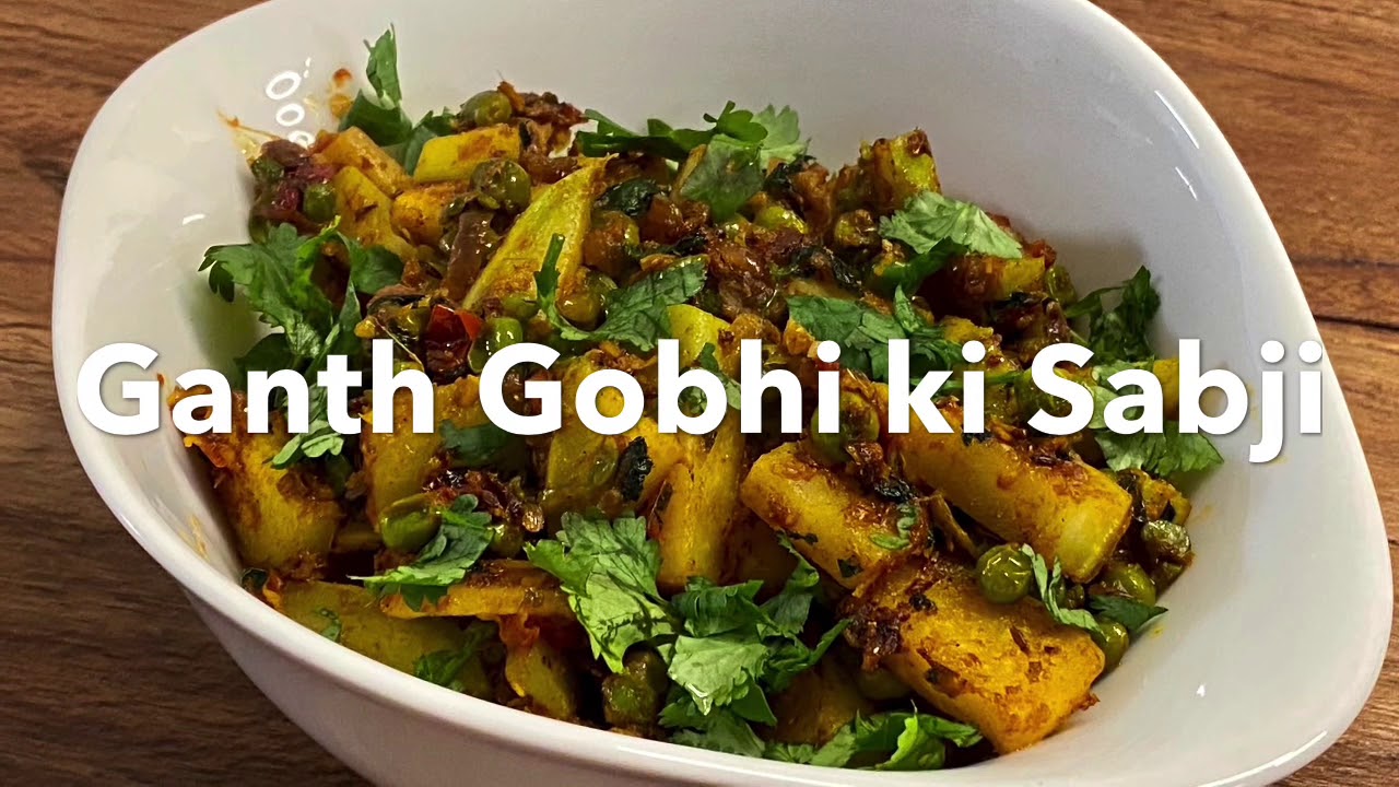 Ganth Gobhi ki sabji/Kohlrabi  Sabji.Healthy,Quick and delicious vegetable.Under 30 min recipe.