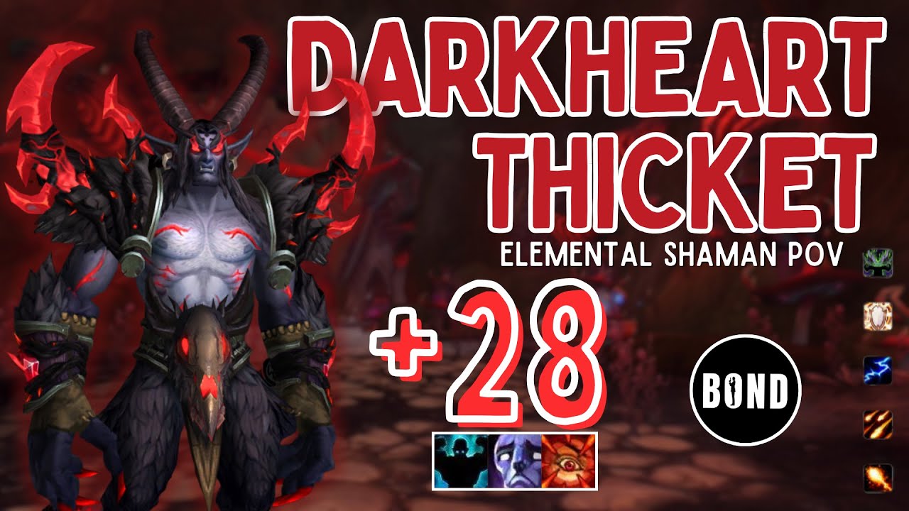 Darkheart Thicket +28 - Fortified/Afflicted/Raging - Elemental Shaman POV