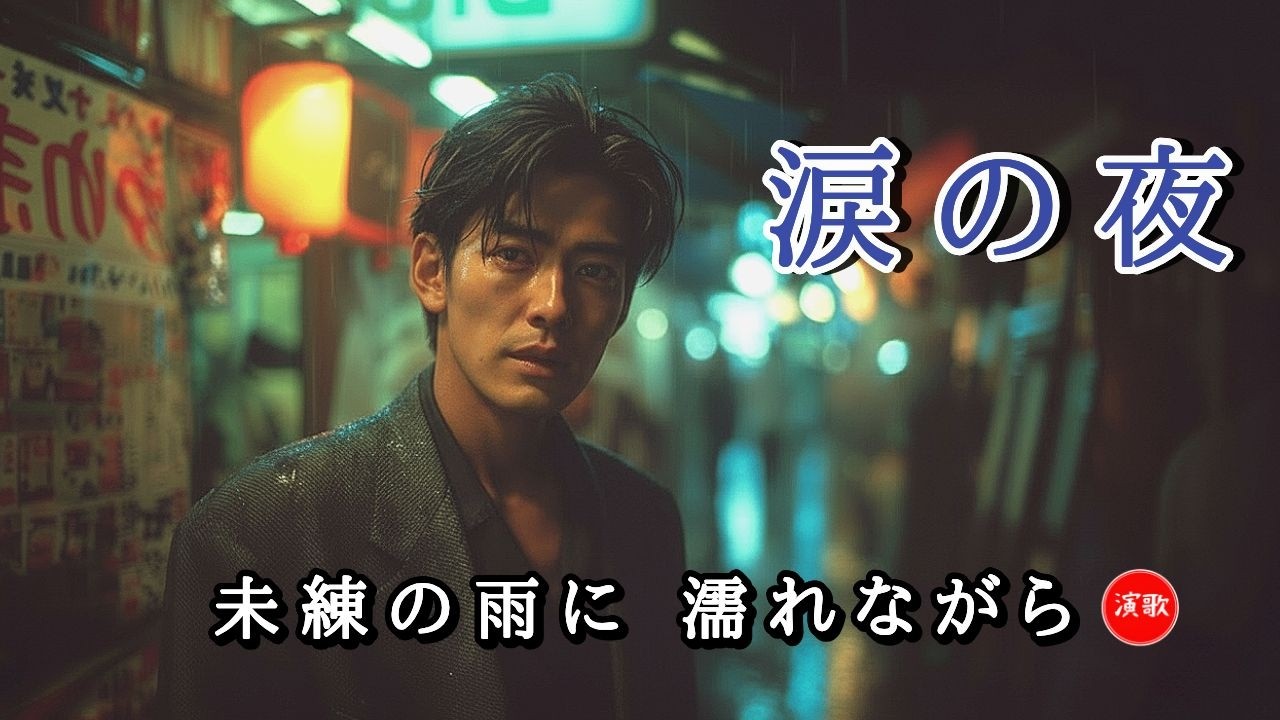 新曲 **涙の夜**  忘れられない面影 #演歌 #歌謡曲 #懐メロ #名曲 #カラオケ