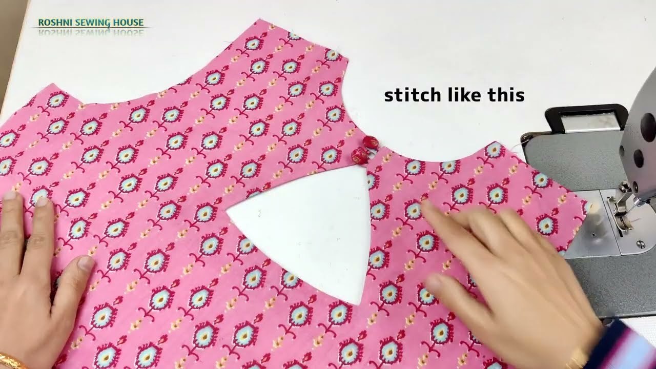 Trendy 2 Buttons Back Neck Design for Kurti \ Neck Design Cutting and Stitching