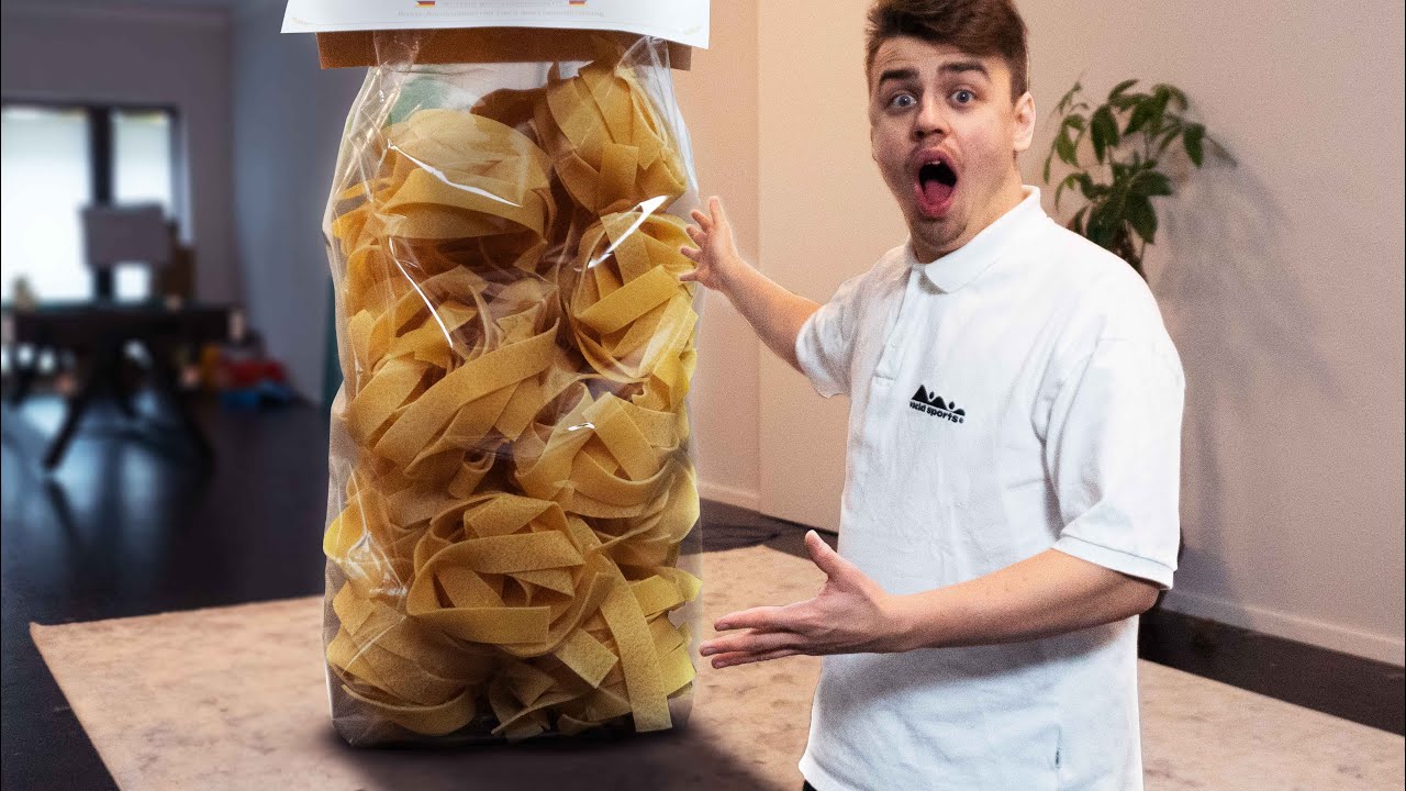 Ich habe 100kg Nudeln gekauft...