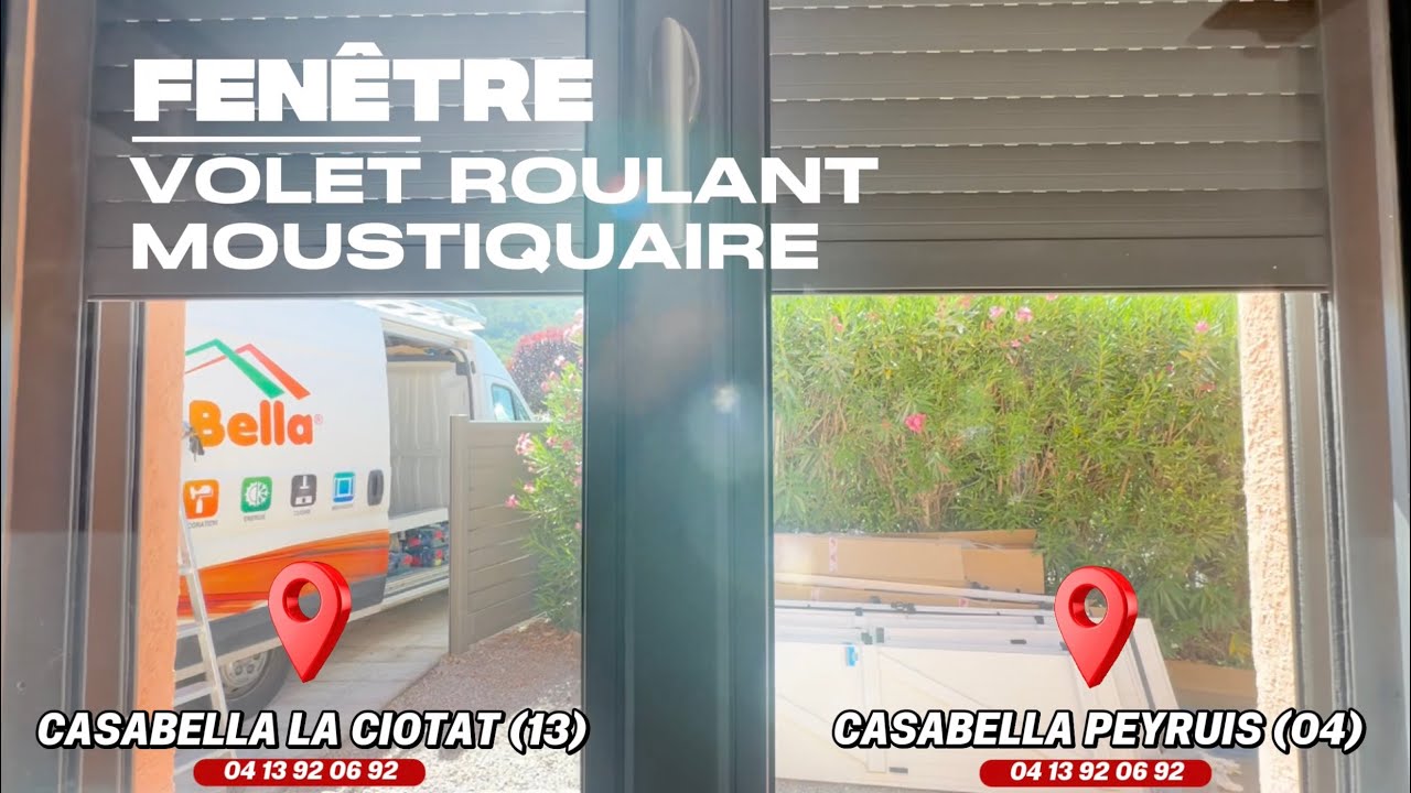 CASABELLA PRÉSENTE UNE INSTALLATION MENUISERIE ! FENÊTRE, VOLET ROULANT & MOUSTIQUAIRE RAL 2900 !