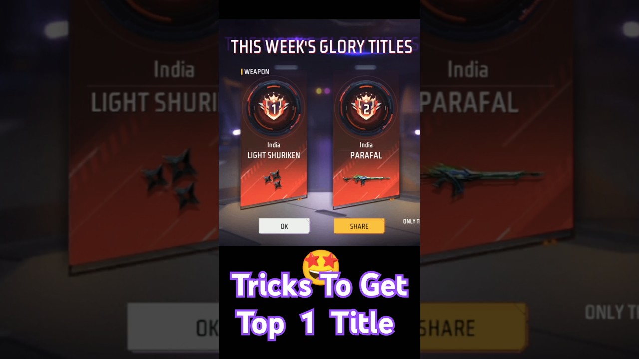 Tips & Tricks 😲 for Shuriken     Top 1 Weapon Glory Title