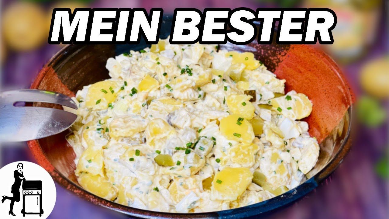 Kartoffelsalat mit Mayonnaise | Klassiker von Oma | Die Frau am Grill