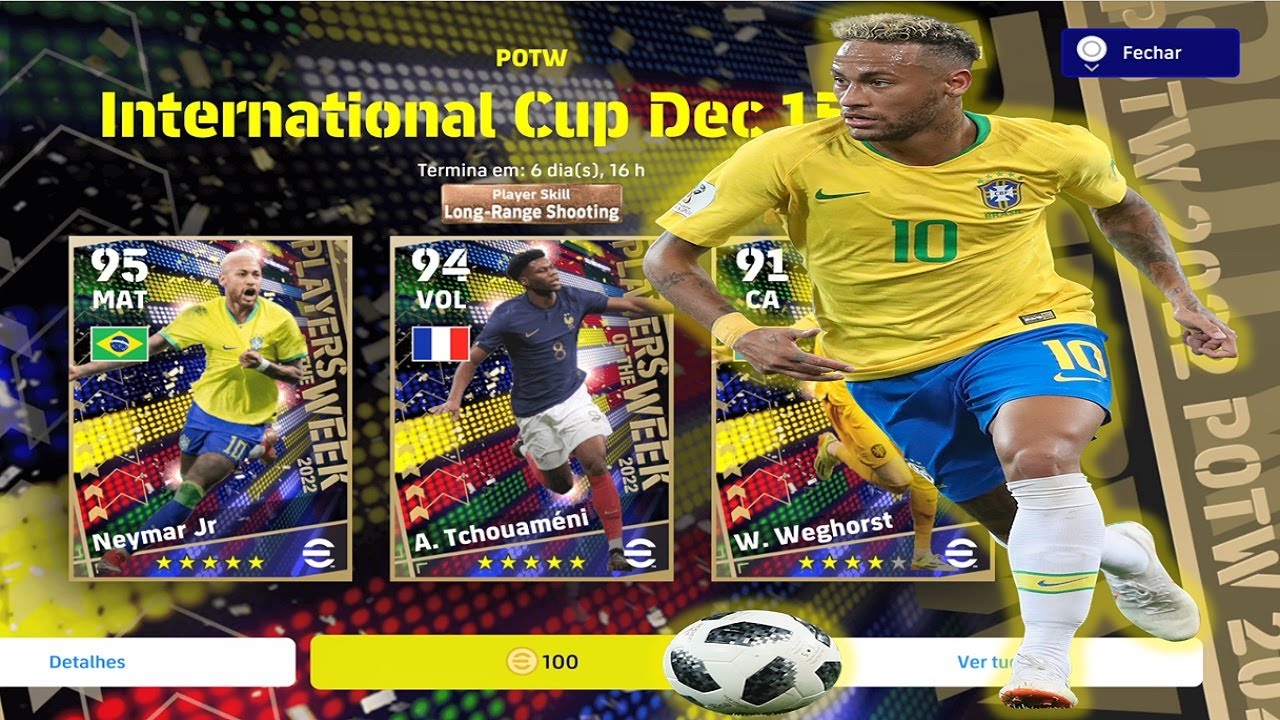 NEYMAR POTW DA COPA, NOVO BIG TIME, LEGEND GRÁTIS, BOX DO BRASILEIRÃO ATUALIZAÇÃO EFOOTBALL 2023