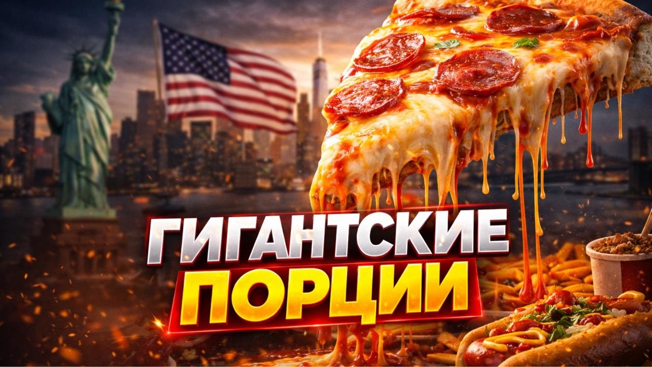 Giant food portions in the US. Why does America eat SO MUCH?