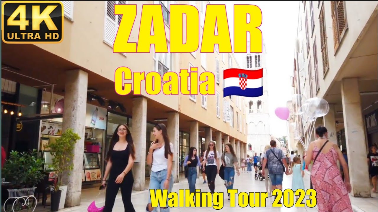 ZADAR Croatia 🇭🇷2023 Visit Beautiful Walking Tour 4K 60FPS #croatia #zadar