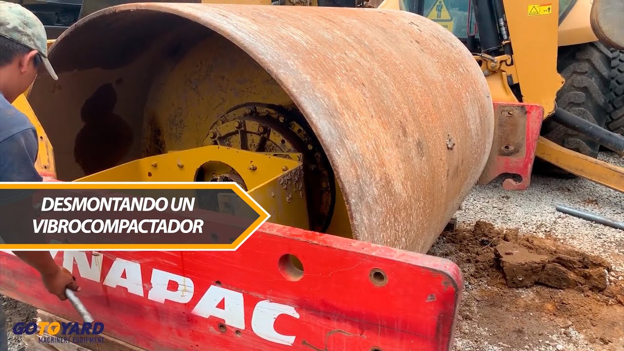 Desmontando el cilindro de un vibrocompactador - Matenimiento correctivo