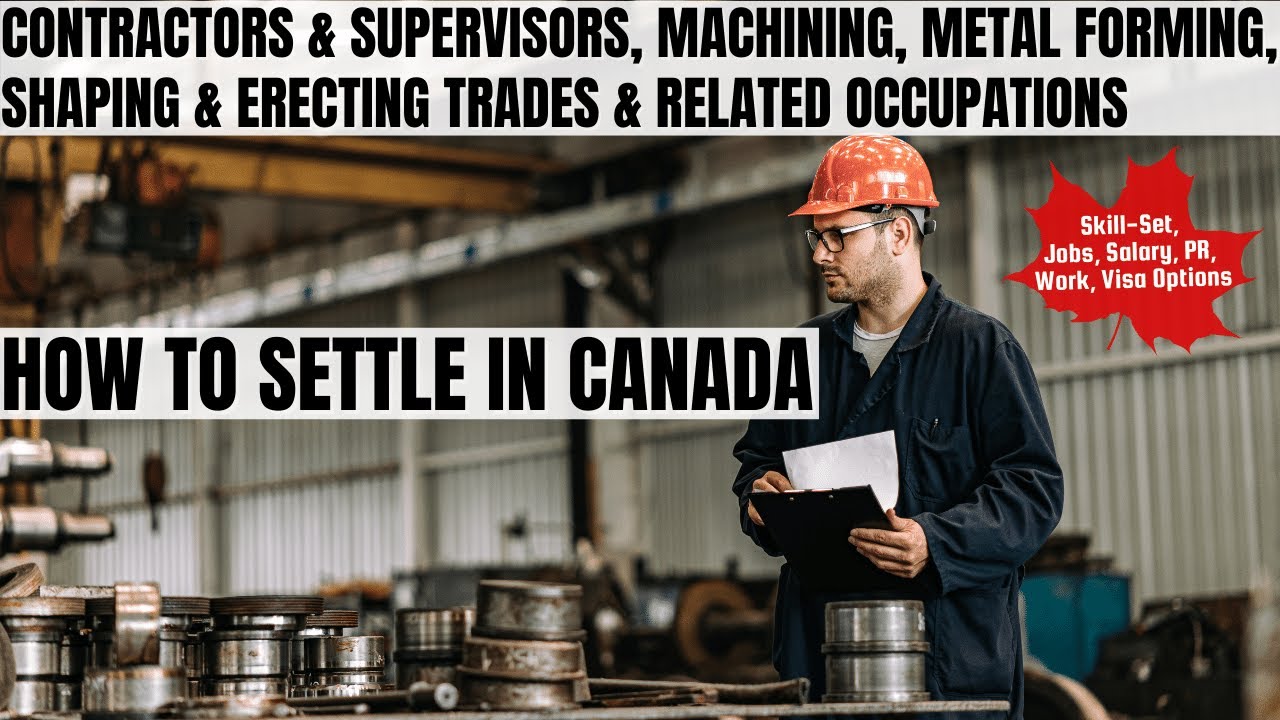 Contractors & Supervisors, Machining Trade OPTIONS FOR CANADA IMMIGRATION | STUDY, WORK & PR DETAILS