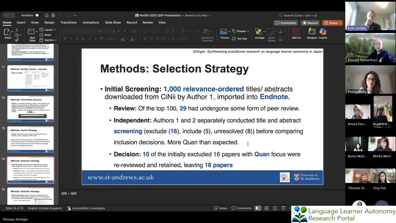 Beyond The Abstracts: Research Synthesis Reading Group - Stringer and Jordan (2025) (S2e4)