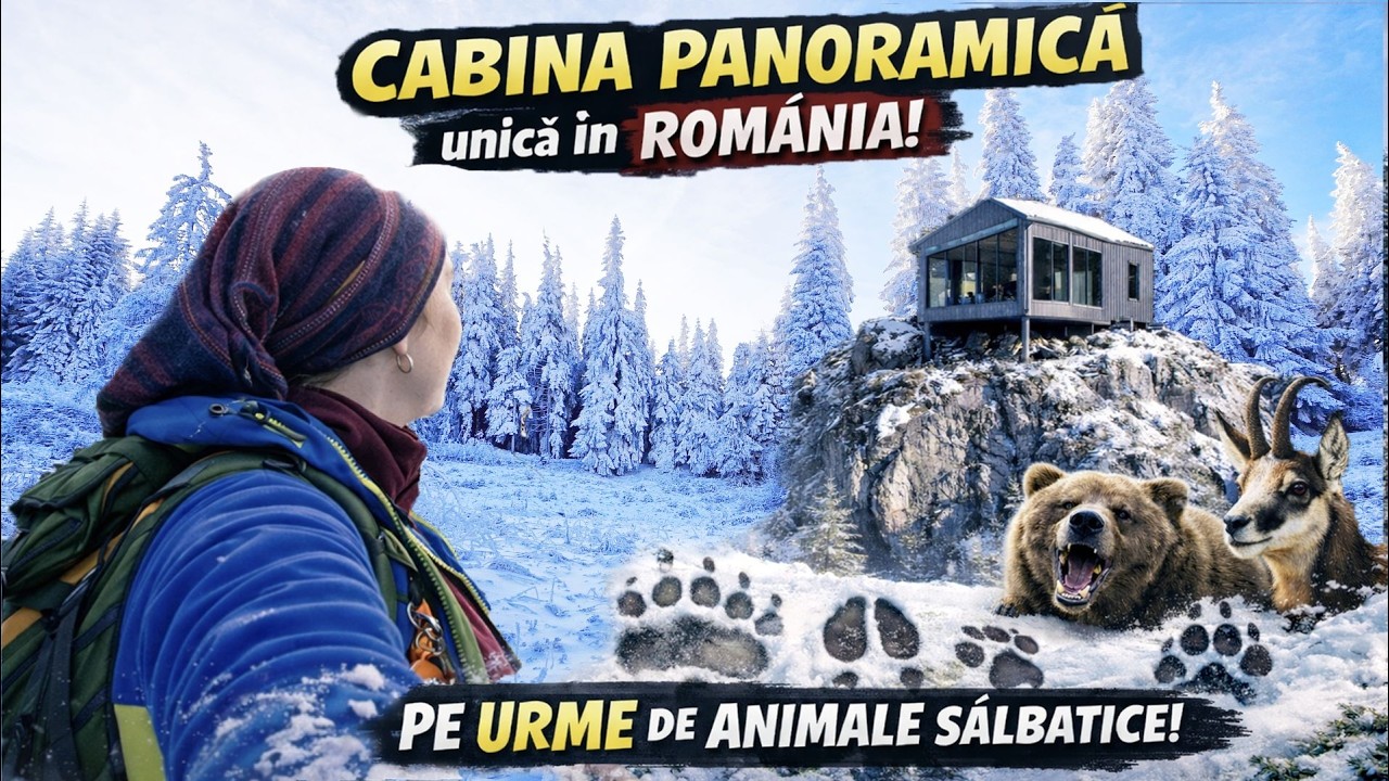 Singuri in Muntii Suhard - Pe urme de animale salbatice - Cabina Panoramica Unica in Romania