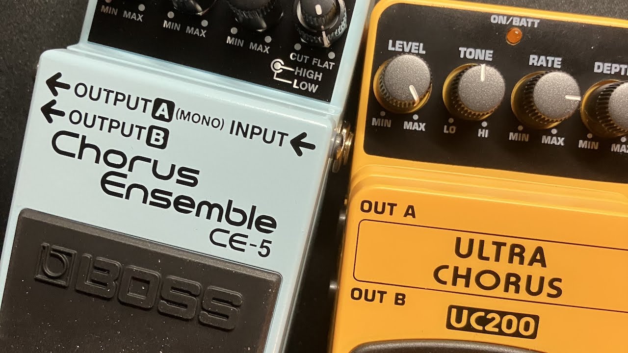 Chorus comparison BOSS CE-5 vs Behringer UC200 chorus