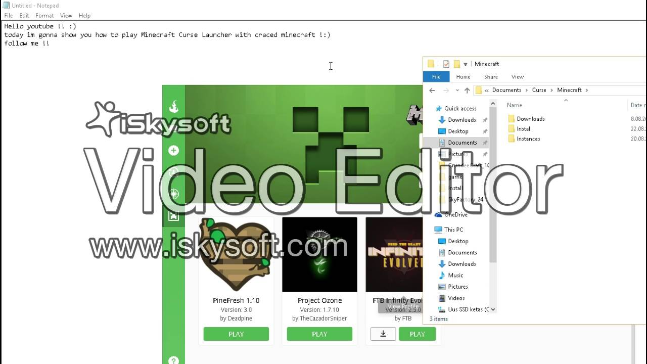 How to crack minecraft curse launcher