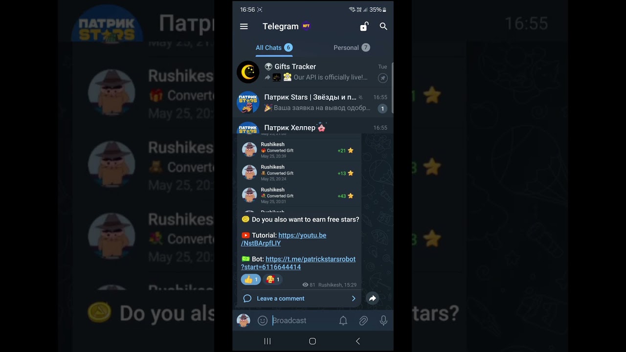 Free Telegram stars and premium bot 😨  #telegram #premium #bot #free
