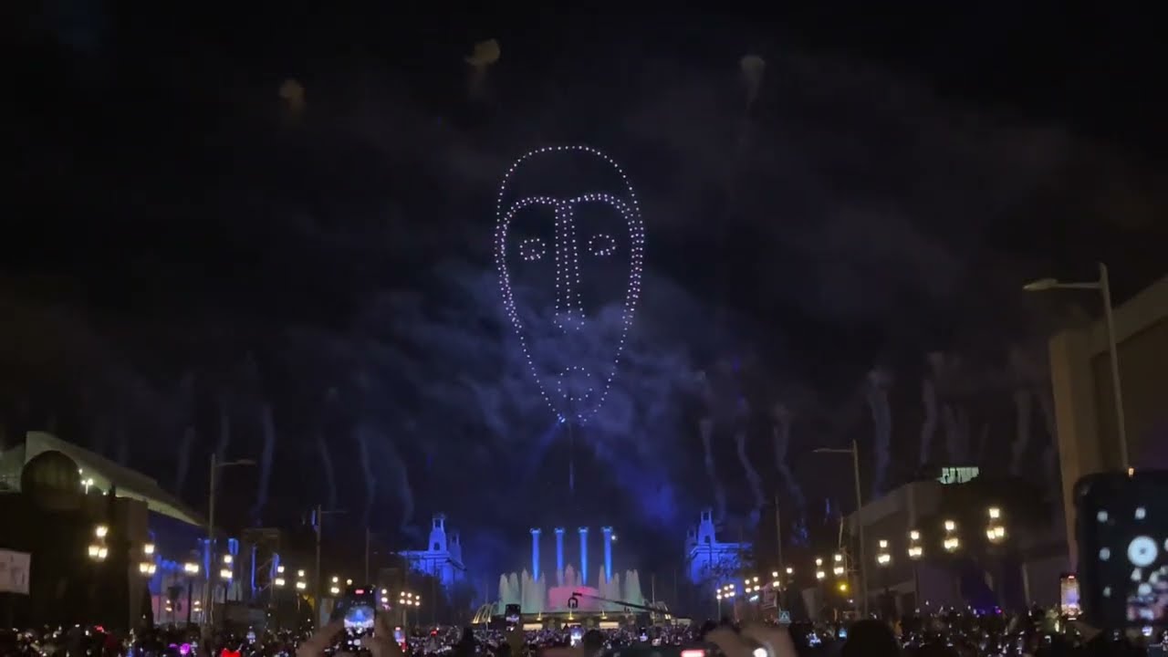 Barcelona new year fireworks 2023