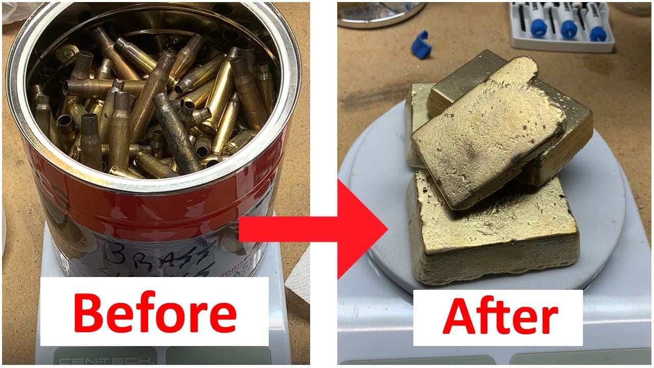 Melting Down More Scrap Bullet Casings | Trash to Treasure | Brass Melt 2