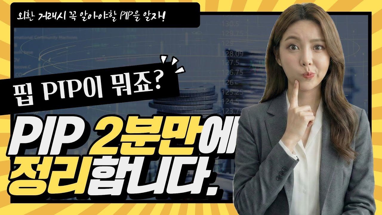 PIP 핍 2분만에 정리해드립니다. 외환거래 통화쌍 핍