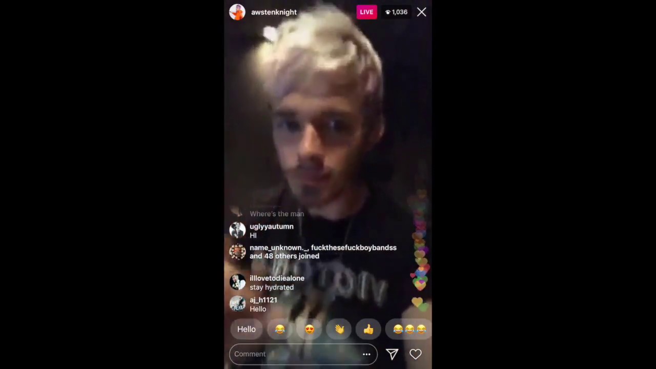 Awsten Livestream - NEW SONG 