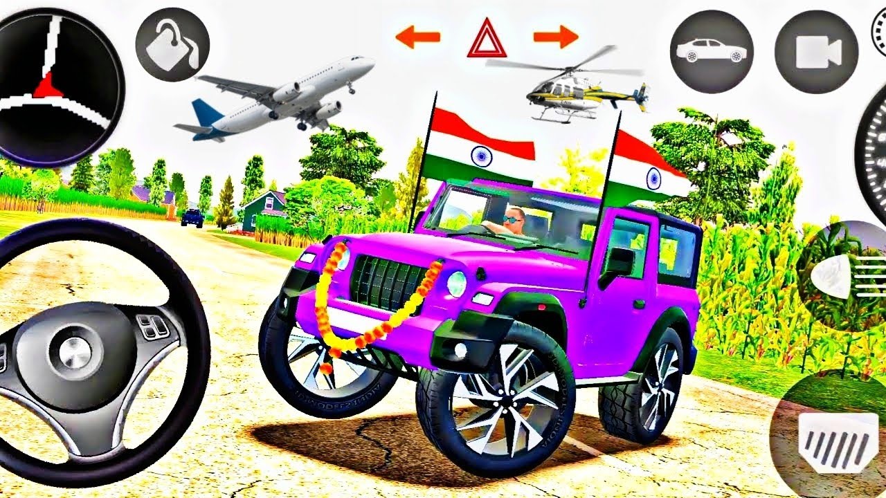 Modified Mahindra Thar 😈 Games:Indian Desi Purple Thar (Gadi Wala Games) Car Game Android Game