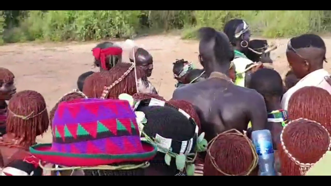 Bull Jumping (Hamer Tribes) in southern part of Ethiopia Omo Valley
