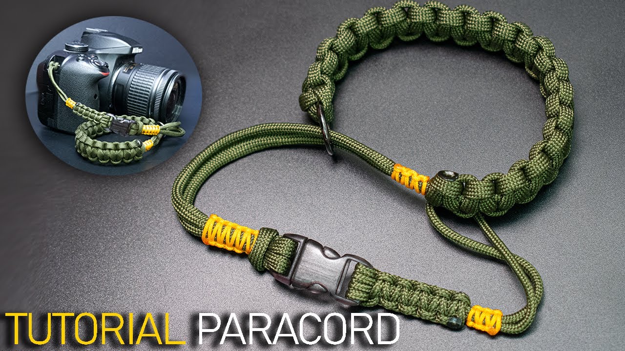Correa para cámara con paracord, muy fácil de hacer.