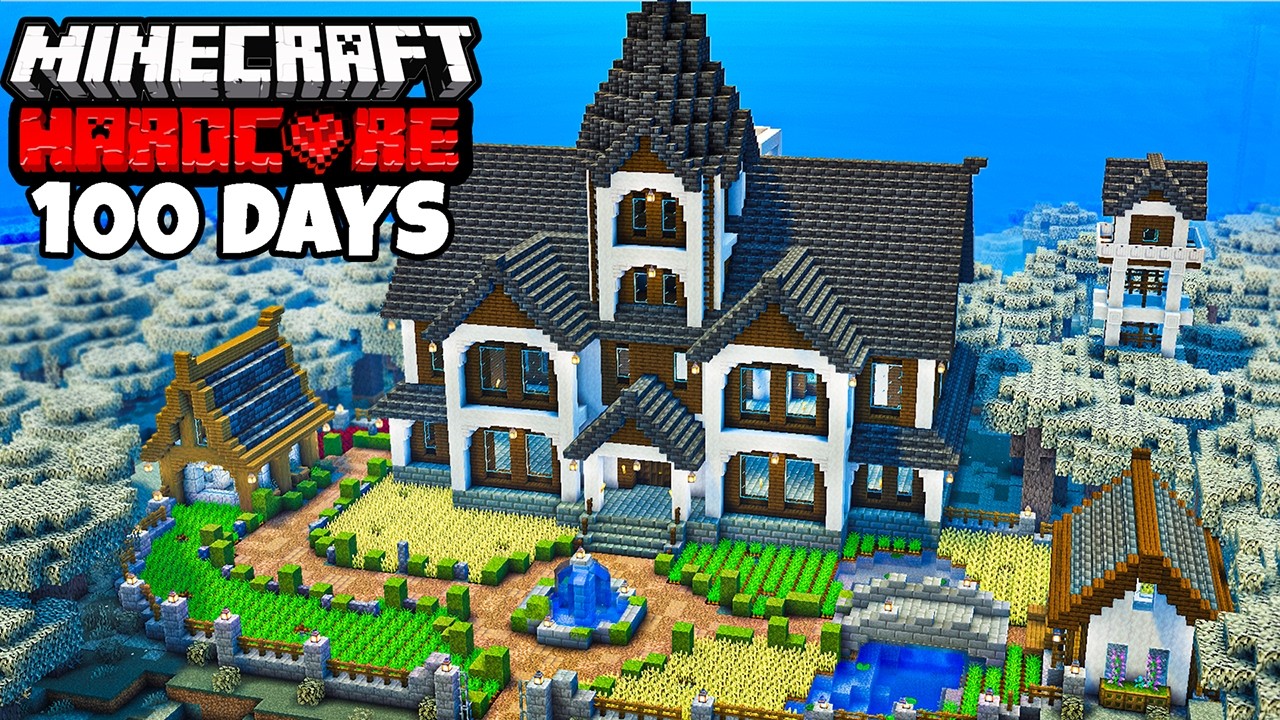 I Survived 100 Days Pale Oak Garden In Hardcore Minecraft