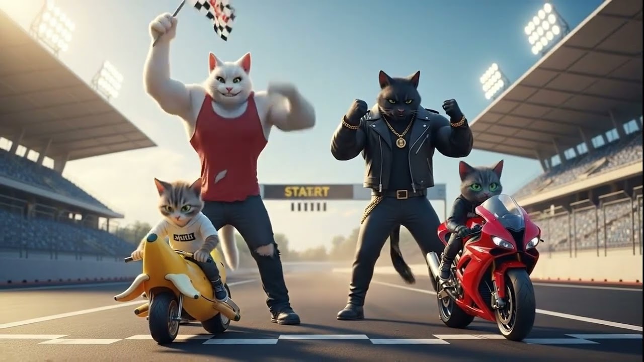 Cat race part 1 |who win!|