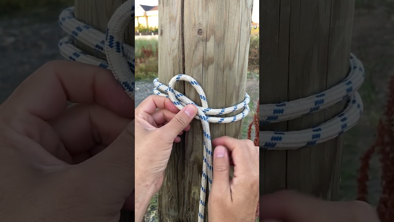 How to Tie a Rope to a Pole – Won’t Slip or Move!