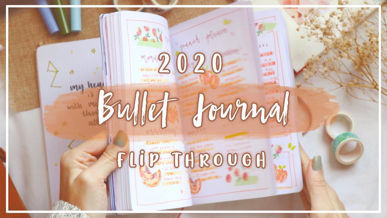 2020 Bullet Journal Fliphtrough ~ a YEAR Through my Notebook