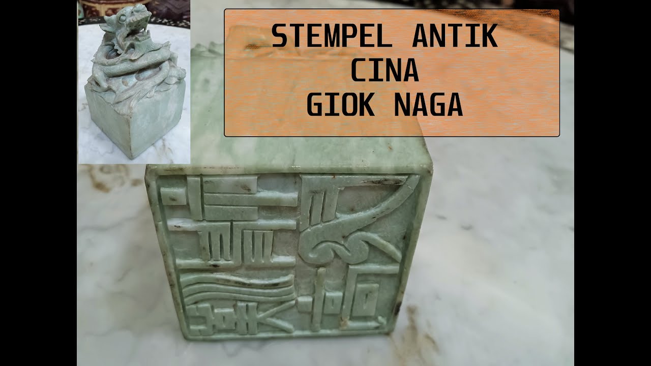 Stempel Giok Naga Antik Cina
