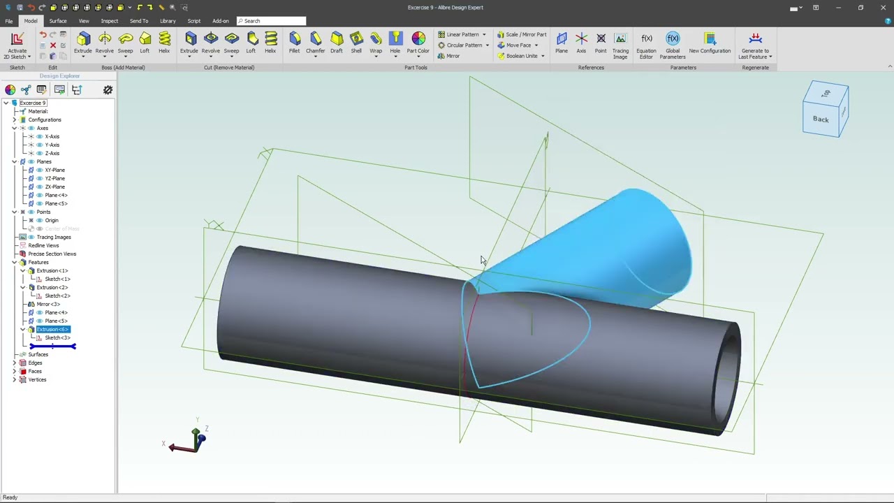 Conquer CAD Challenges |Exercise 9| Angled Planes, Extrusions, Mirrors & Sketch Snapping Secrets