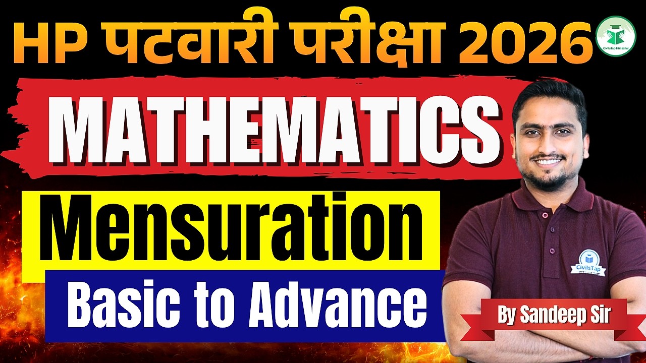 HP Patwari Exam 2026 | Mensuration Complete One-Shot Revision | Complete Formula + MCQs | CivilsTap