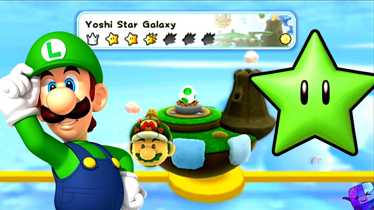 Super Mario Galaxy 2 All Green Stars 🌌 Yoshi Star Galaxy 100%
