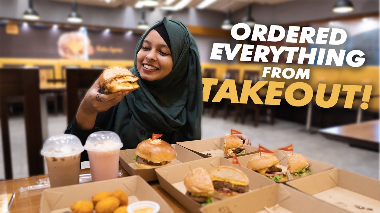ORDERED EVERY BURGER AT TAKEOUT! (Almost!)