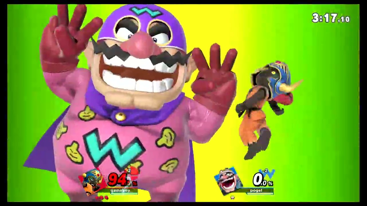Super Smash Bros Ultimate - Wario vs Mii Boxer Mickey Mouse Stage
