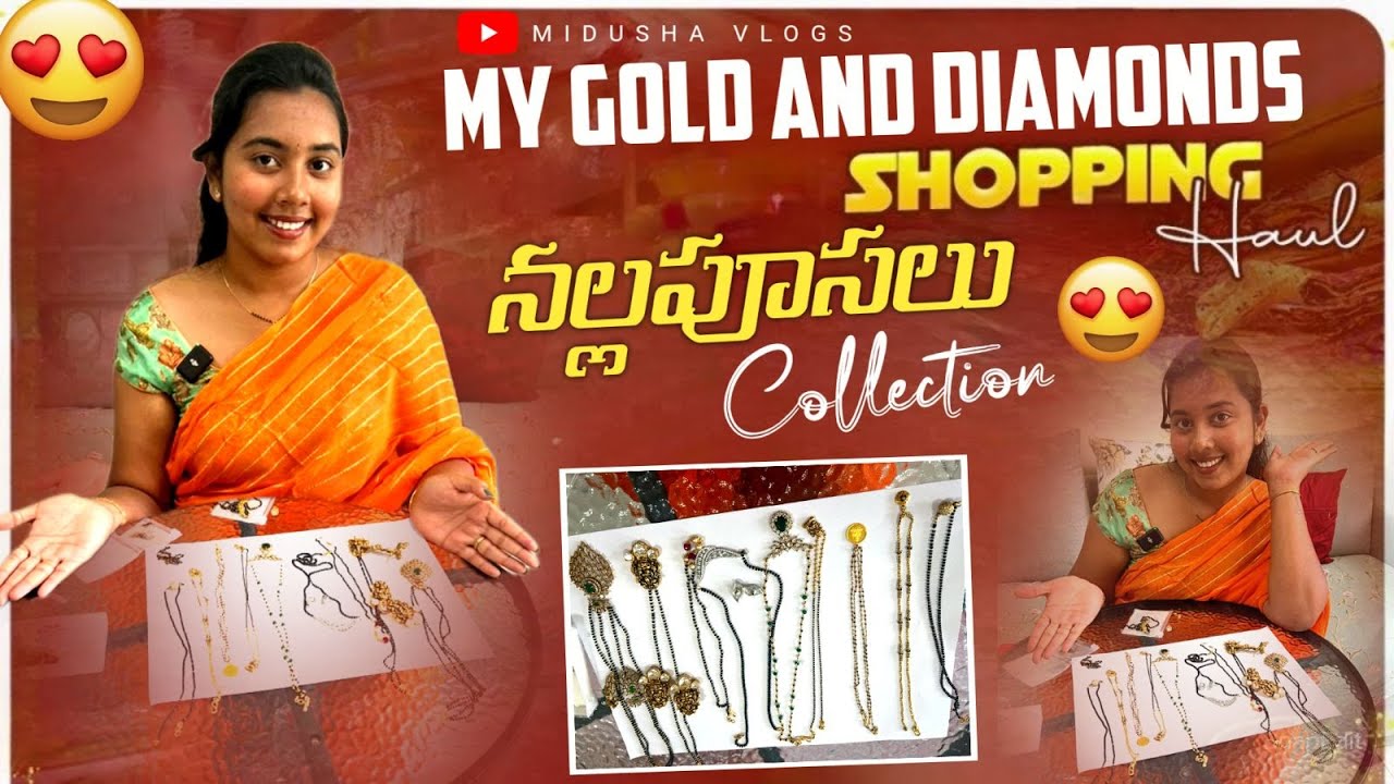 my gold and diamonds 💎black beads collection@midushavlogs