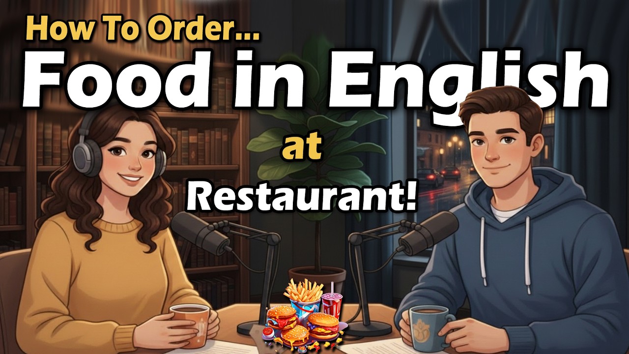 How to Order Food in English at a Restaurant -  Daily English Conversation for Beginners