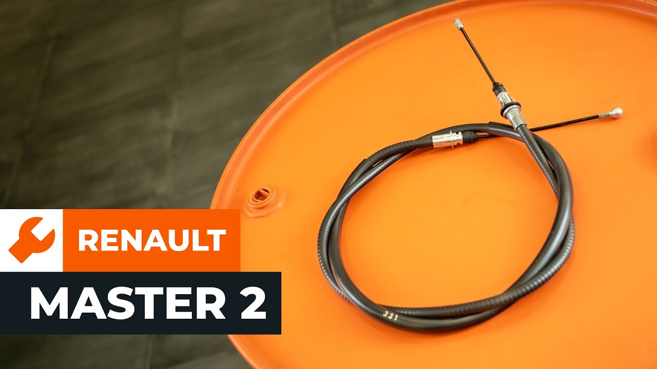 Cum se înlocuiește cablul frânei de mână la RENAULT MASTER 2 Van [TUTORIAL AUTODOC]