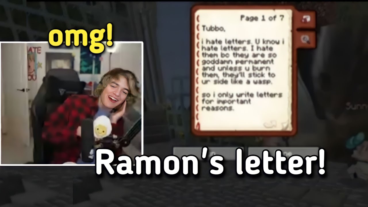 Ramon gave a letter to Tubbo explaining that him breaking hideduo was wrong //-qsmp!!
