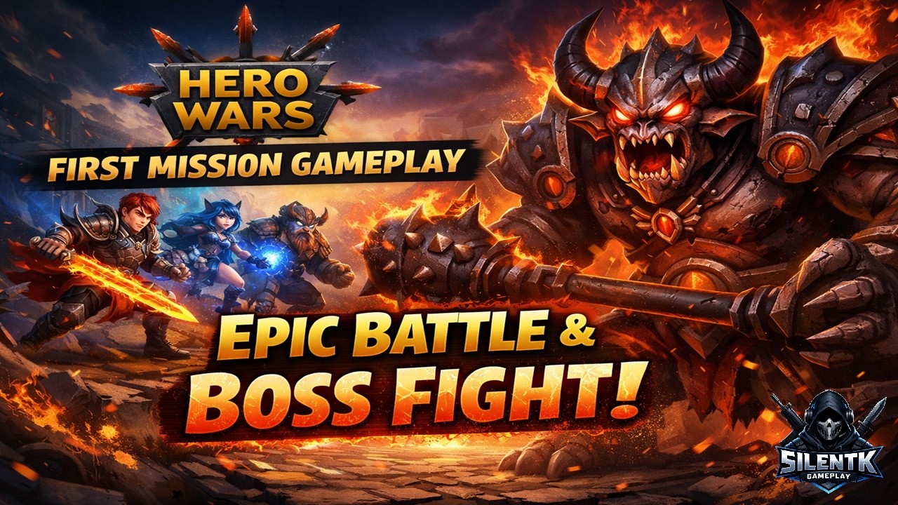 Hero Wars First Mission Gameplay 🔥| Epic Battle & Boss Fight