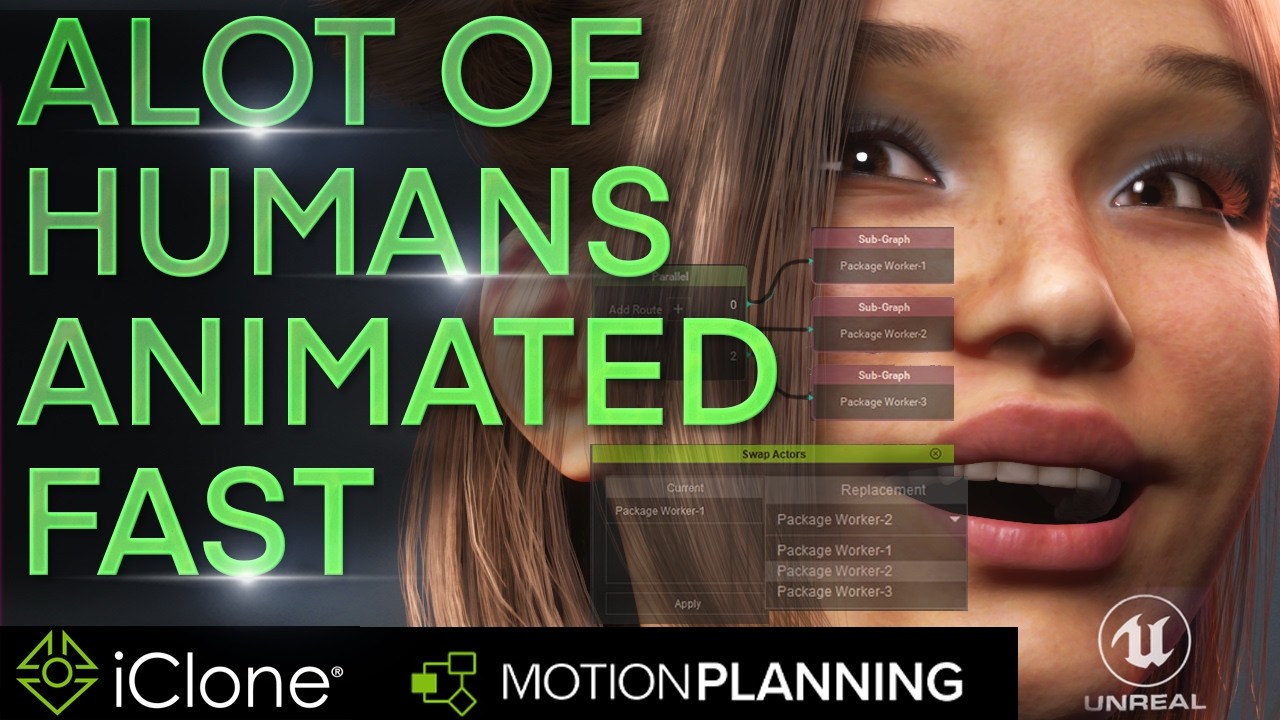 INCREDIBLE TOOL FOR CROWDS ANIMATION TO UNREAL : MOTIONPLANNING PART:1
