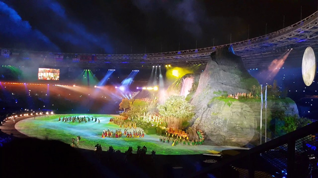 Show Tari dan lagu Daerah -  Opening Ceremony 18th ASIAN GAMES 2018