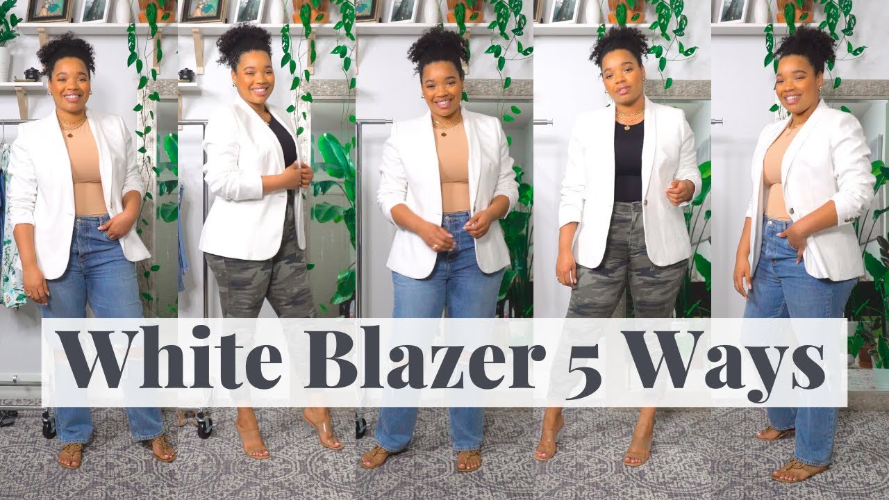 How to Style a White Blazer 5 Ways | Ft. Ana Luisa