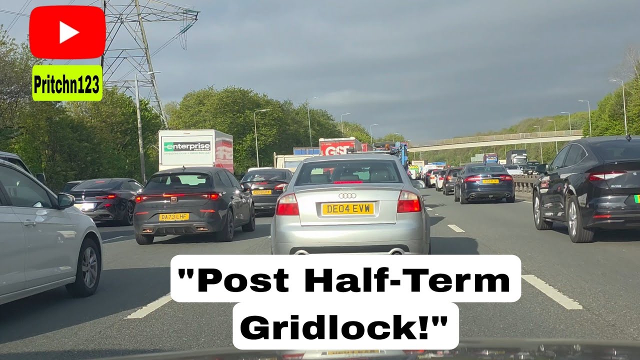Midweek Morning Drive Burnley to Manchester | M65 A56 M66 M60 Rush Hour Traffic