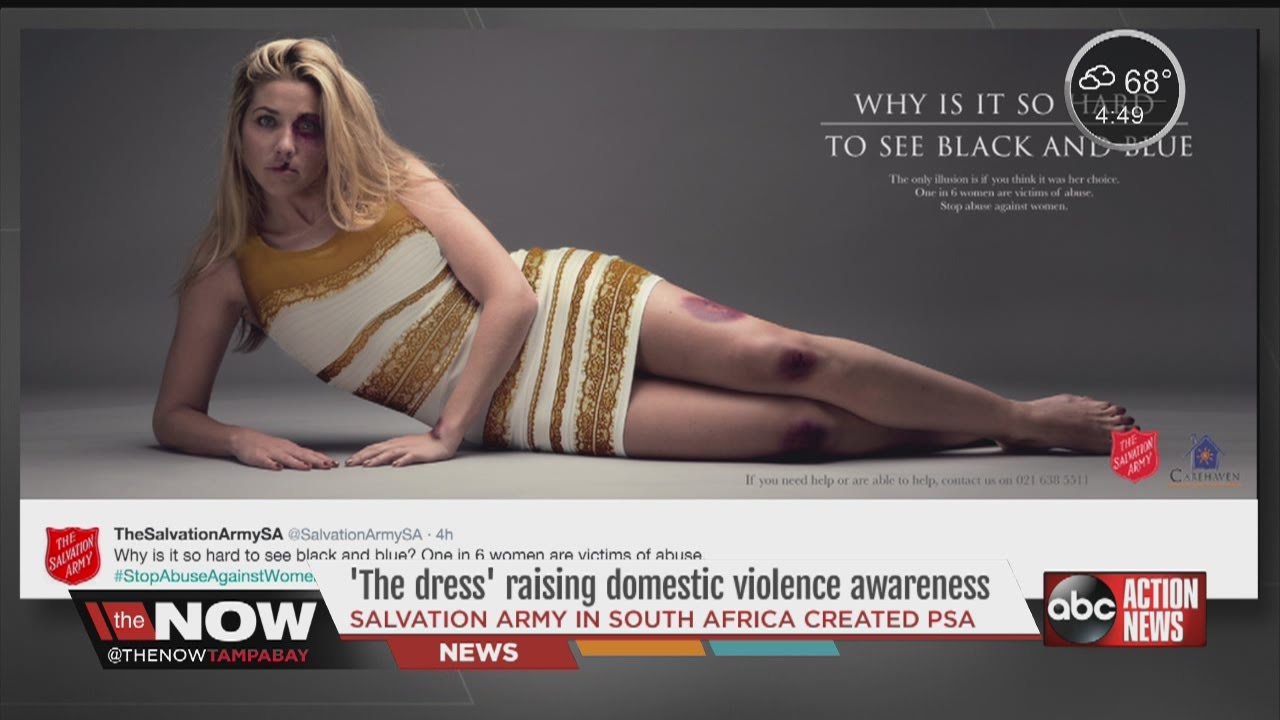 'The Dress' raising awareness against domestic violence