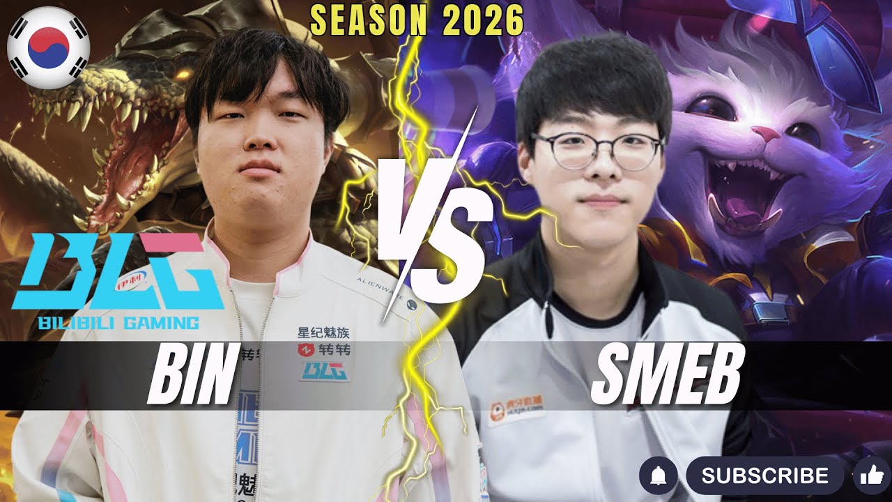 BLG Bin RENEKTON vs Smeb GNAR Top - Patch 26.1 KR Ranked | lolrec