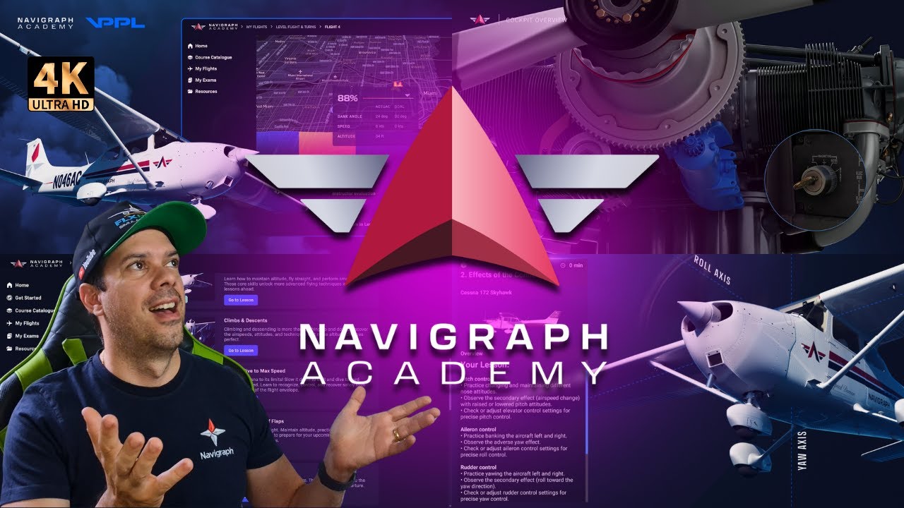 [4K] NAVIGRAPH Academy é sensacional: bem feito, detalhado e GRÁTIS!