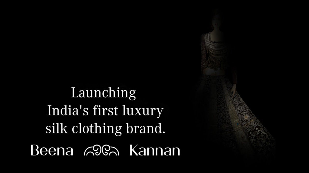 Live streaming of Beena Kannan - India's first luxury silk clothing brand.