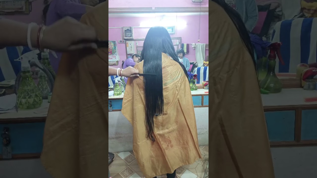 U cutting for very long hair full video tutorial 💖👍(@Swapna Beauty space)